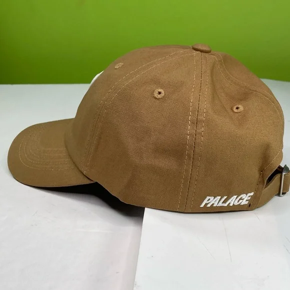 Palace Skateboards Tan Canvas P Initial 6 Panel Adjustable Hat Cap - Picture 2 of 10